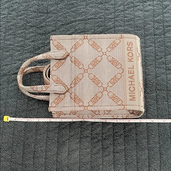 Michael Kors Tan and Brown Logo Tote - Picture 8 of 9